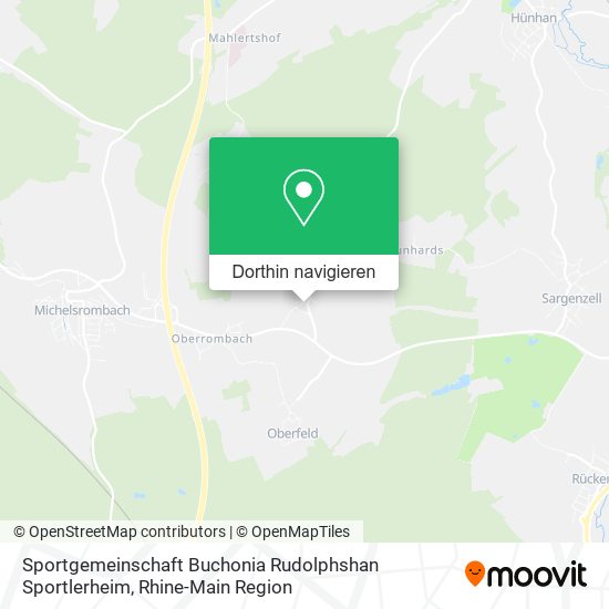 Sportgemeinschaft Buchonia Rudolphshan Sportlerheim Karte