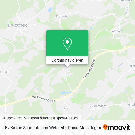 Ev Kirche Schoenbachs Webseite Karte