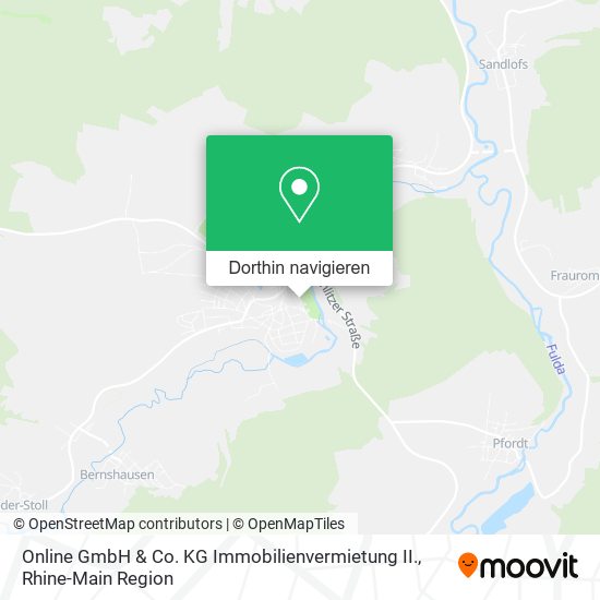 Online GmbH & Co. KG Immobilienvermietung II. Karte