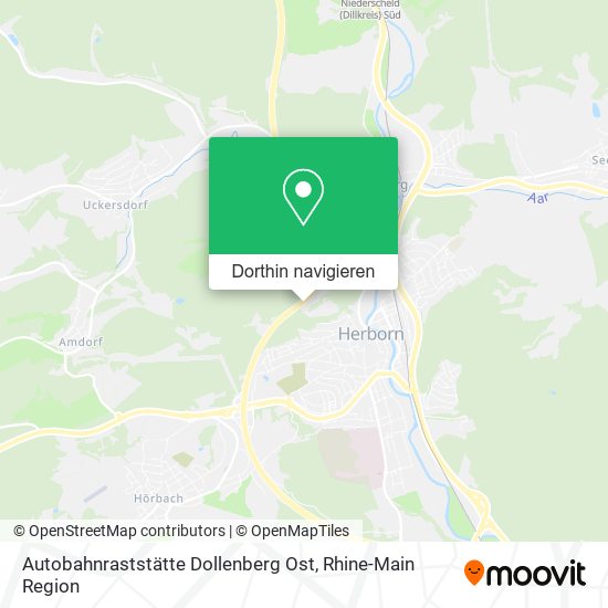 Autobahnraststätte Dollenberg Ost Karte