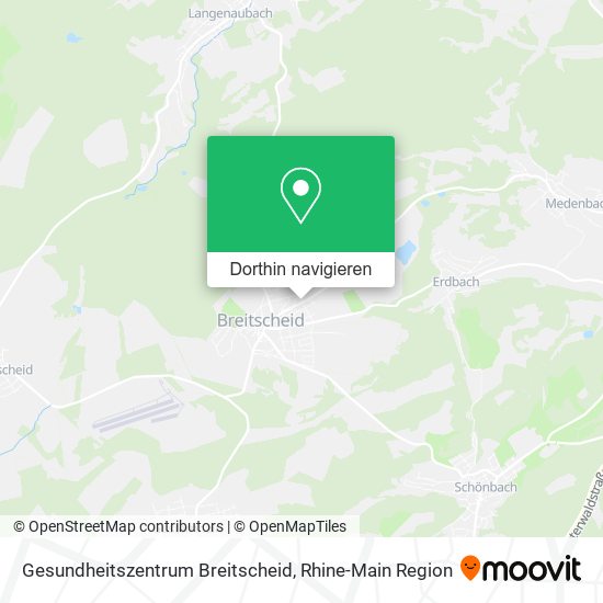 Gesundheitszentrum Breitscheid Karte