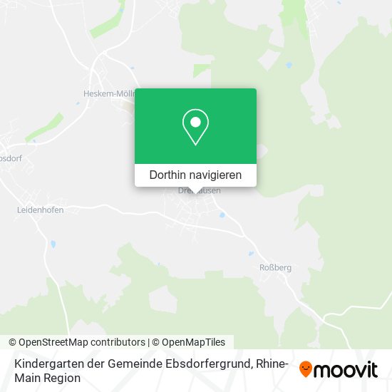 Kindergarten der Gemeinde Ebsdorfergrund Karte