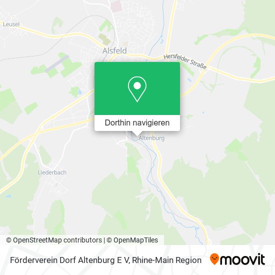 Förderverein Dorf Altenburg E V Karte