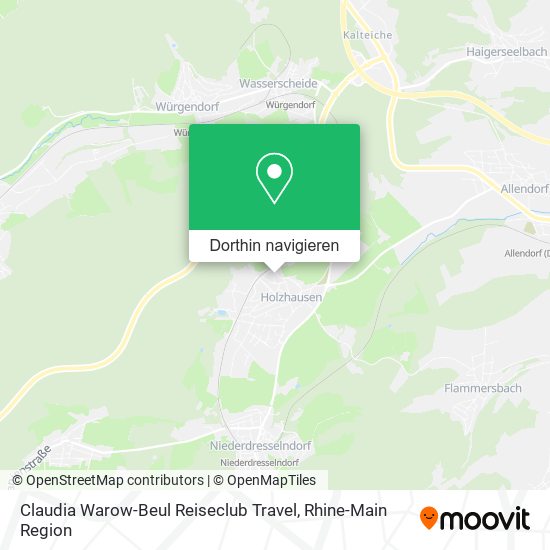 Claudia Warow-Beul Reiseclub Travel Karte