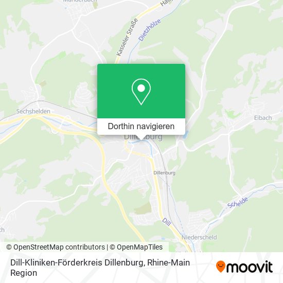 Dill-Kliniken-Förderkreis Dillenburg Karte