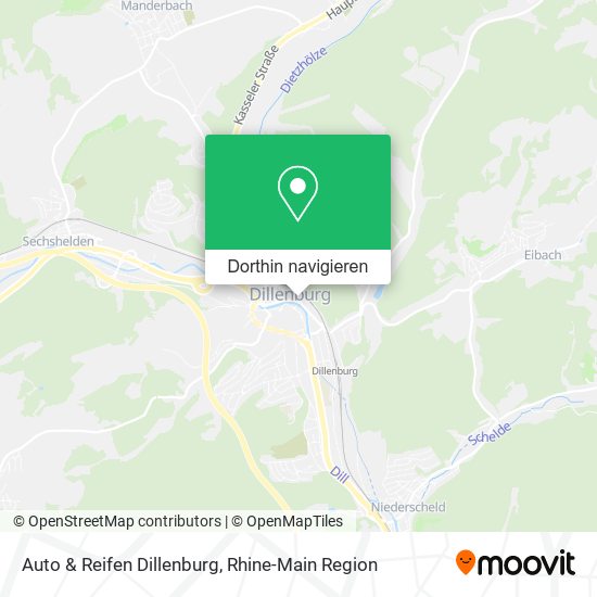 Auto & Reifen Dillenburg Karte