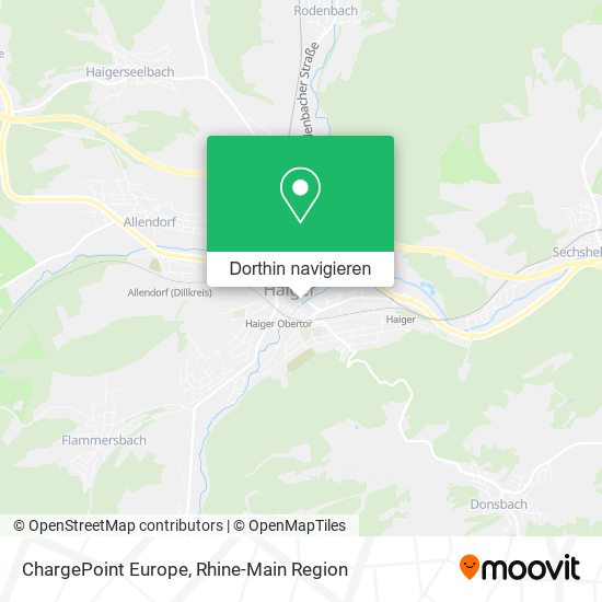ChargePoint Europe Karte