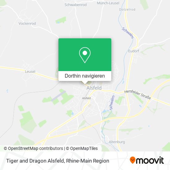 Tiger and Dragon Alsfeld Karte