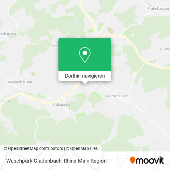 Waschpark Gladenbach Karte