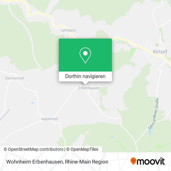 Wohnheim Erbenhausen Karte