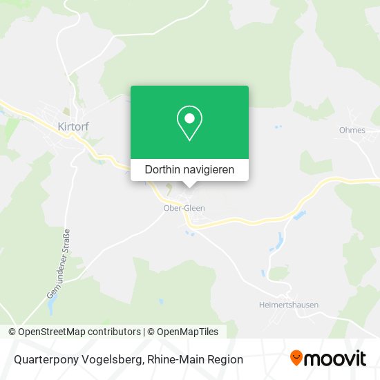 Quarterpony Vogelsberg Karte