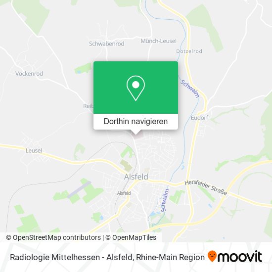 Radiologie Mittelhessen - Alsfeld Karte