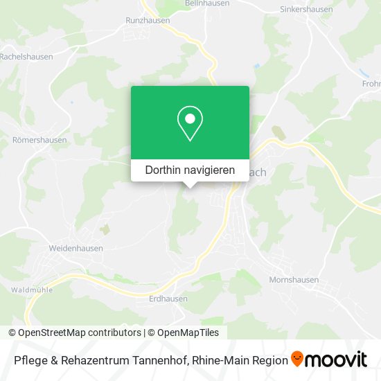 Pflege & Rehazentrum Tannenhof Karte