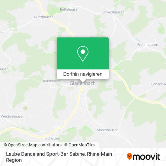 Laube Dance and Sport-Bar Sabine Karte