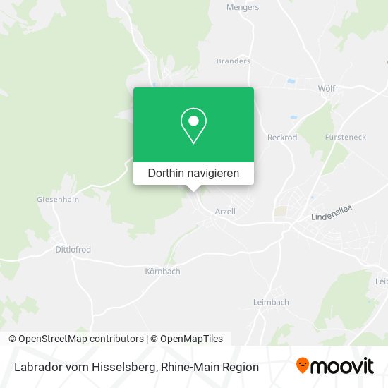 Labrador vom Hisselsberg Karte