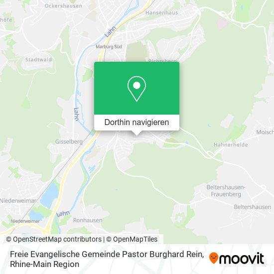 Freie Evangelische Gemeinde Pastor Burghard Rein Karte