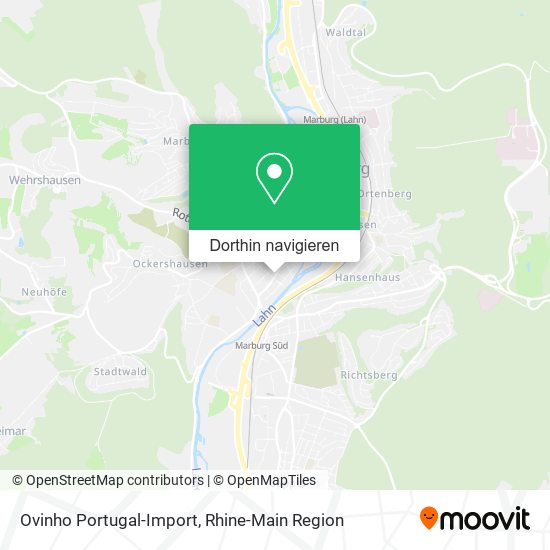 Ovinho Portugal-Import Karte