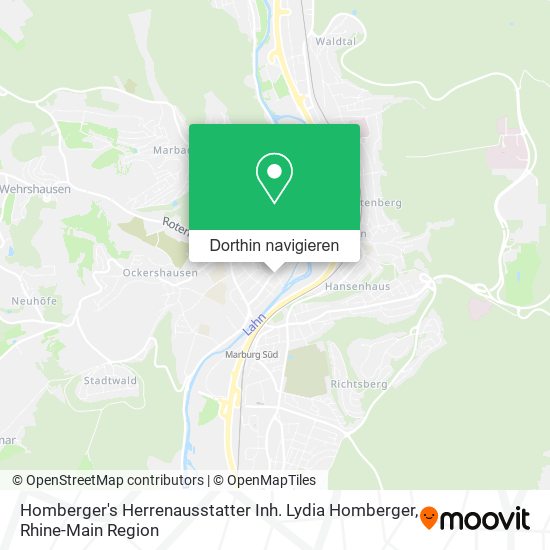 Homberger's Herrenausstatter Inh. Lydia Homberger Karte