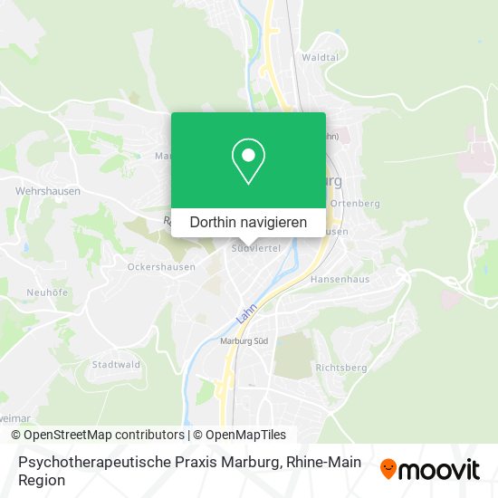 Psychotherapeutische Praxis Marburg Karte