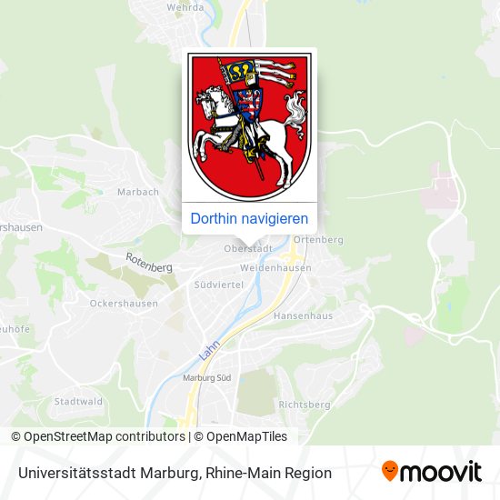 Universitätsstadt Marburg Karte