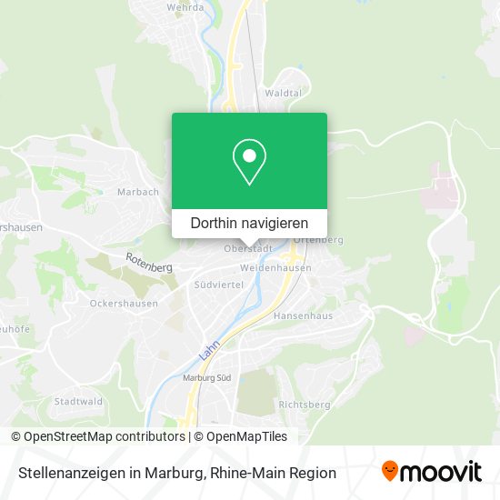 Stellenanzeigen in Marburg Karte