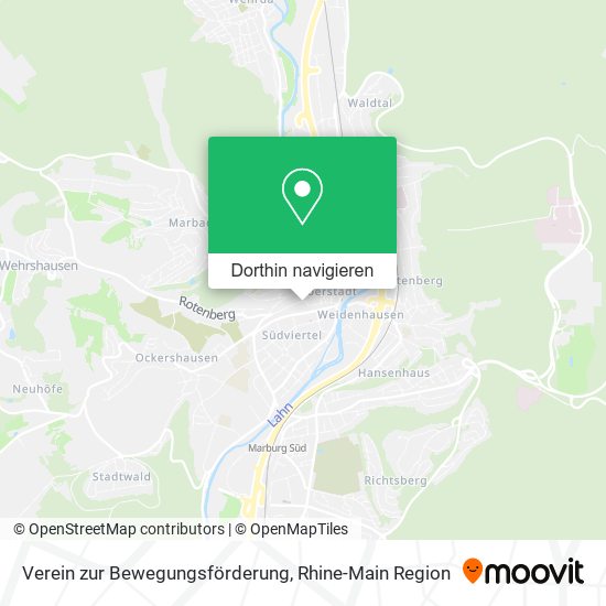 Verein zur Bewegungsförderung Karte