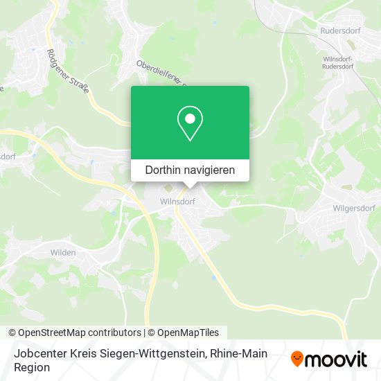 Jobcenter Kreis Siegen-Wittgenstein Karte