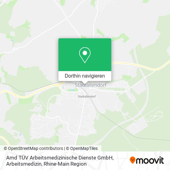 Amd TÜV Arbeitsmedizinische Dienste GmbH, Arbeitsmedizin Karte