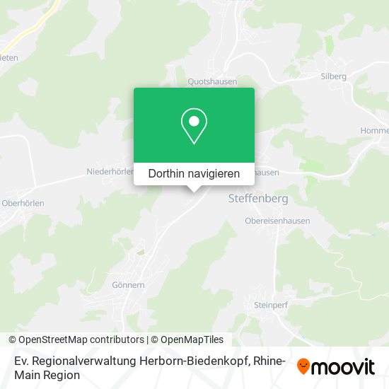 Ev. Regionalverwaltung Herborn-Biedenkopf Karte