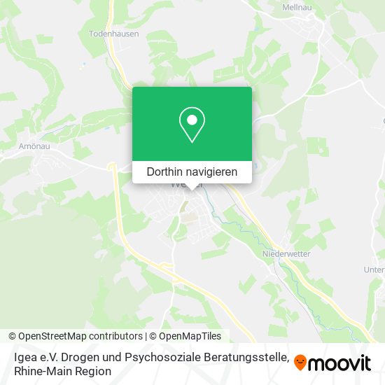 Igea e.V. Drogen und Psychosoziale Beratungsstelle Karte