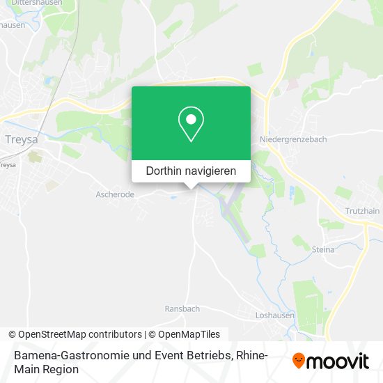 Bamena-Gastronomie und Event Betriebs Karte