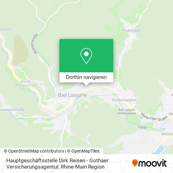Hauptgeschäftsstelle Dirk Reisen - Gothaer Versicherungsagentur Karte