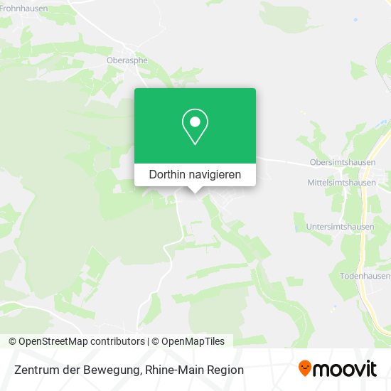 Zentrum der Bewegung Karte