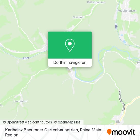 Karlheinz Baeumner Gartenbaubetrieb Karte