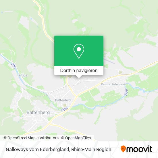 Galloways vom Ederbergland Karte