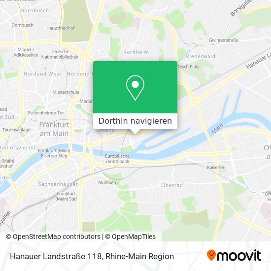 Hanauer Landstraße 118 Karte