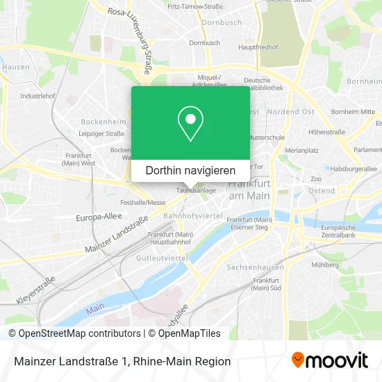 Mainzer Landstraße 1 Karte