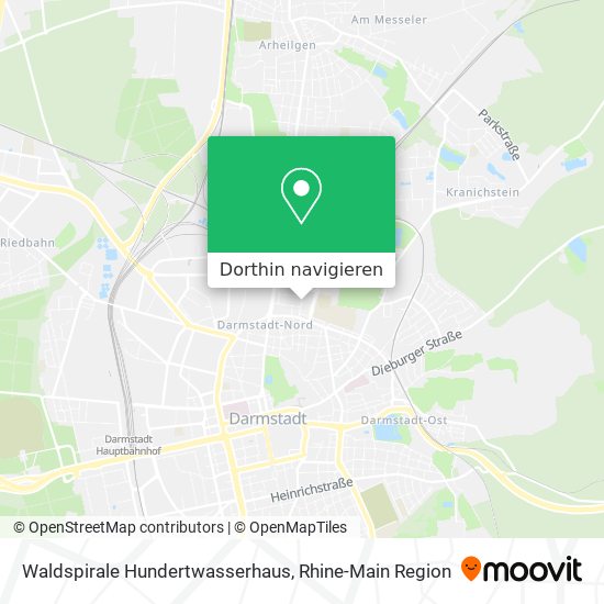 Waldspirale Hundertwasserhaus Karte
