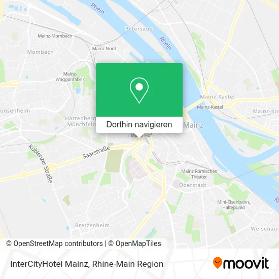 InterCityHotel Mainz Karte