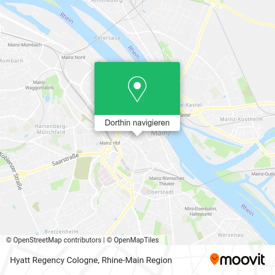 Hyatt Regency Cologne Karte