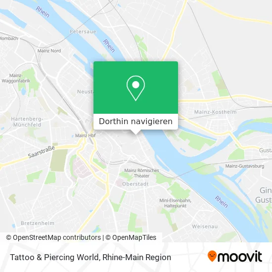 Tattoo & Piercing World Karte