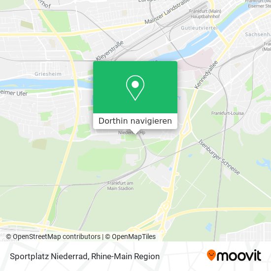 Sportplatz Niederrad Karte