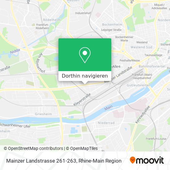 Mainzer Landstrasse 261-263 Karte