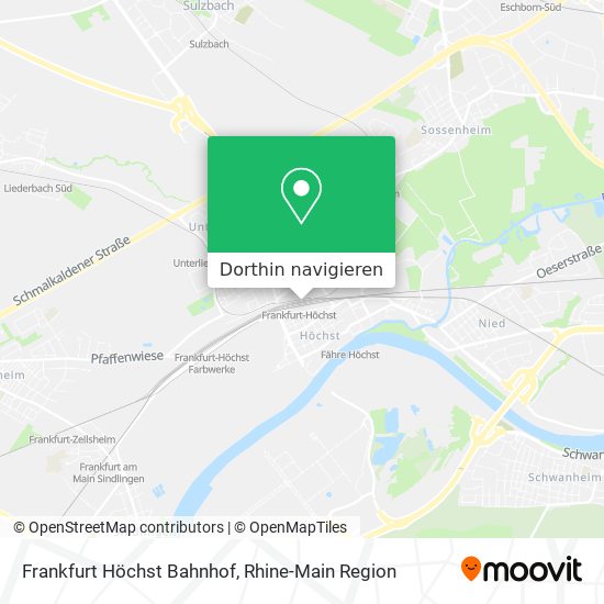Frankfurt Höchst Bahnhof Karte