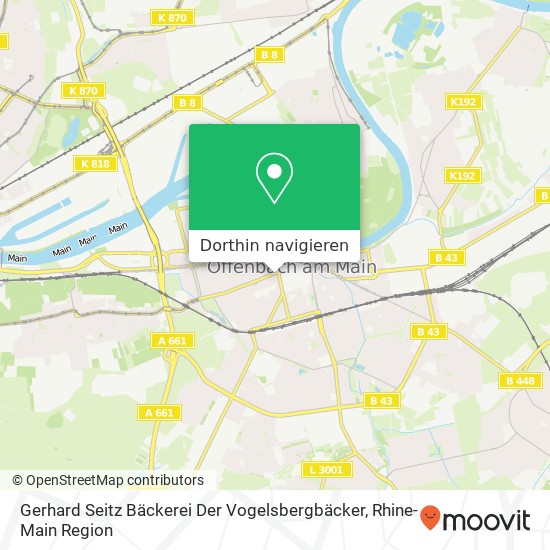 Gerhard Seitz Bäckerei Der Vogelsbergbäcker Karte