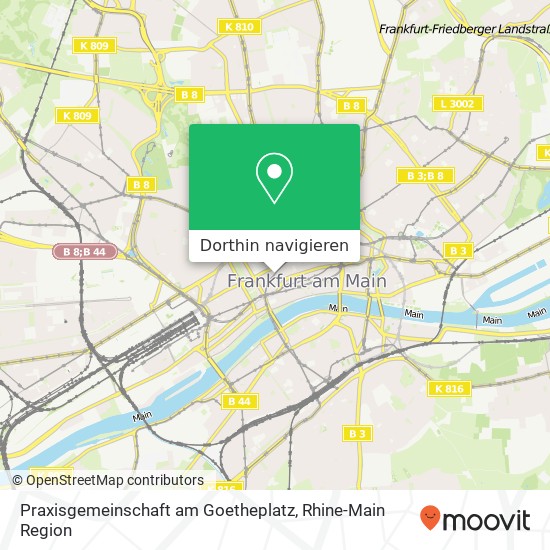 Praxisgemeinschaft am Goetheplatz Karte