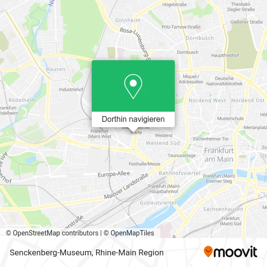 Senckenberg-Museum Karte
