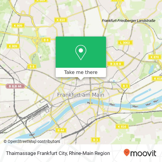 Thaimassage Frankfurt City Karte