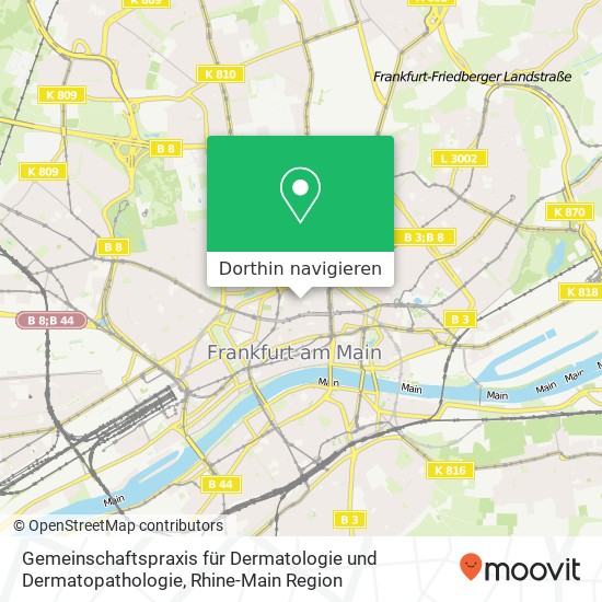 Gemeinschaftspraxis für Dermatologie und Dermatopathologie Karte