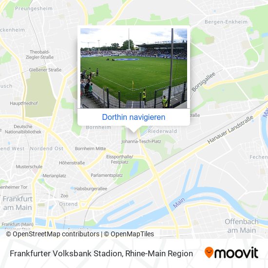 Frankfurter Volksbank Stadion Karte